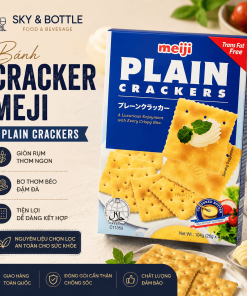 Bánh Cracker Meiji Plain Crackers 104g